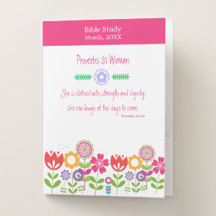 Bible Studies Women Proverbs 31 Christian Pocket Folder