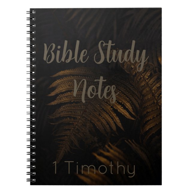 Bible Study-1 Timothy Notebook (Front)