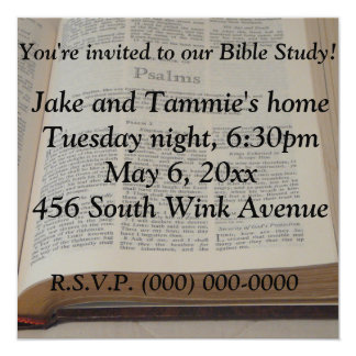 bible study invitation cards