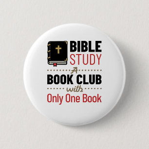 Bible Study Christian Religion Church One Book Button