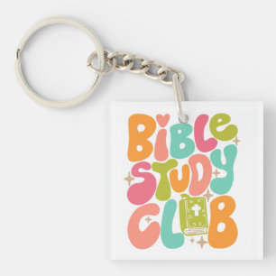 Bible Study Club Colorful Acrylic Keychain