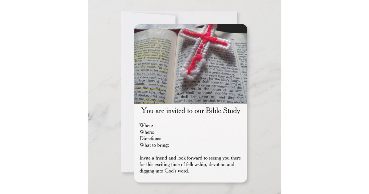 Bible Study Devotional Invitation Zazzle