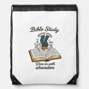 Bible Study Drawstring Bag