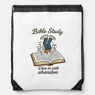 Bible Study Drawstring Bag