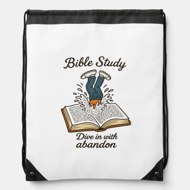 Bible Study Drawstring Bag (Front)