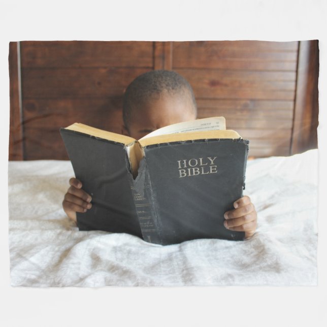 BIBLE STUDY FLEECE BLANKET (Front (Horizontal))
