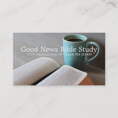 Bible Study Group Christian Business Card