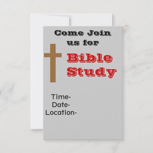Bible Study Invitation