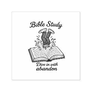 Bible study invitation self-inking stamp