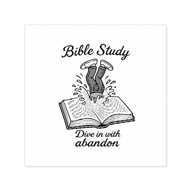 Bible study invitation self-inking stamp (Design)