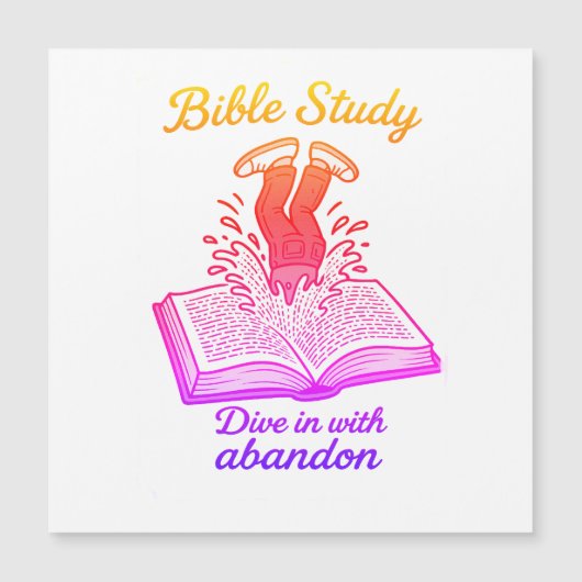 Bible study magnetic card (Front)