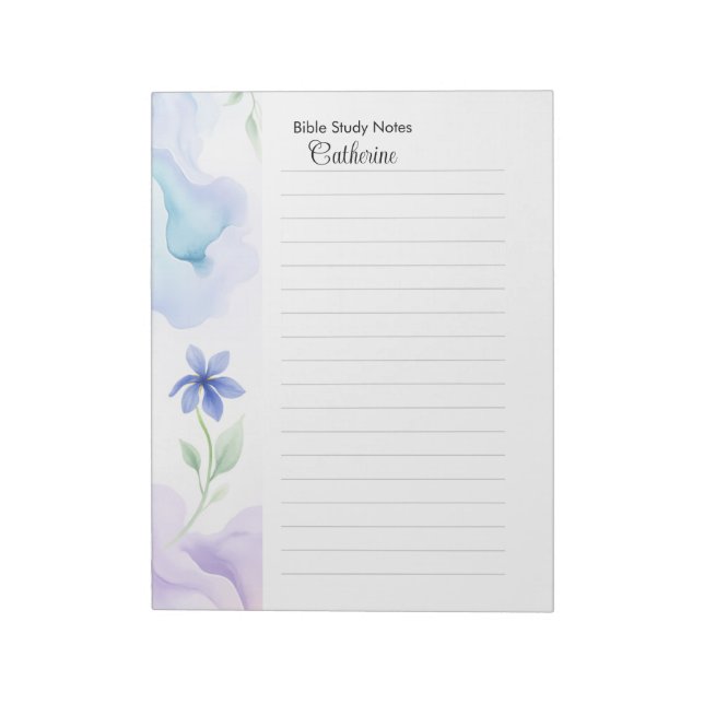 Bible Study Notepaper Personalized Notepad (Rotated)
