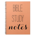 &quot;bible Study Notes&quot; Pick Your Color Notebook at Zazzle