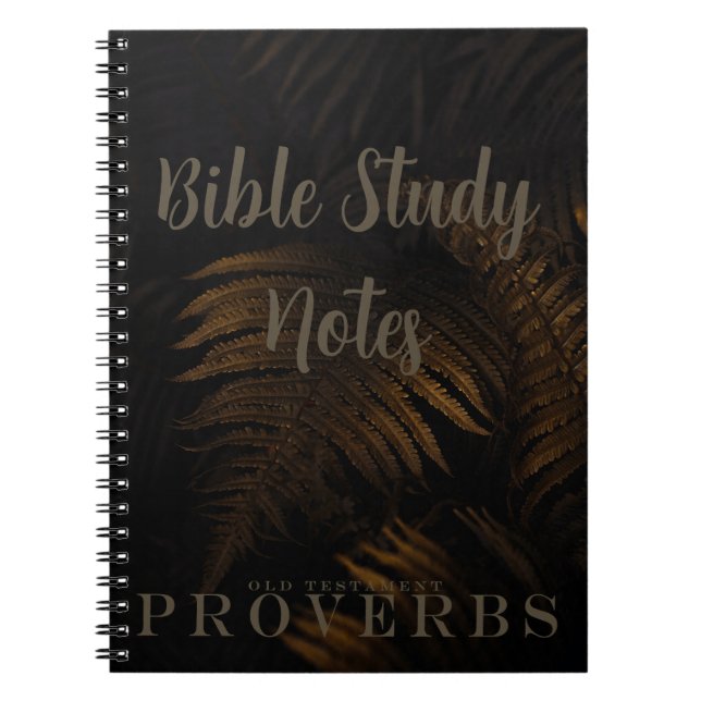 Bible Study-Proverbs Notebook (Front)