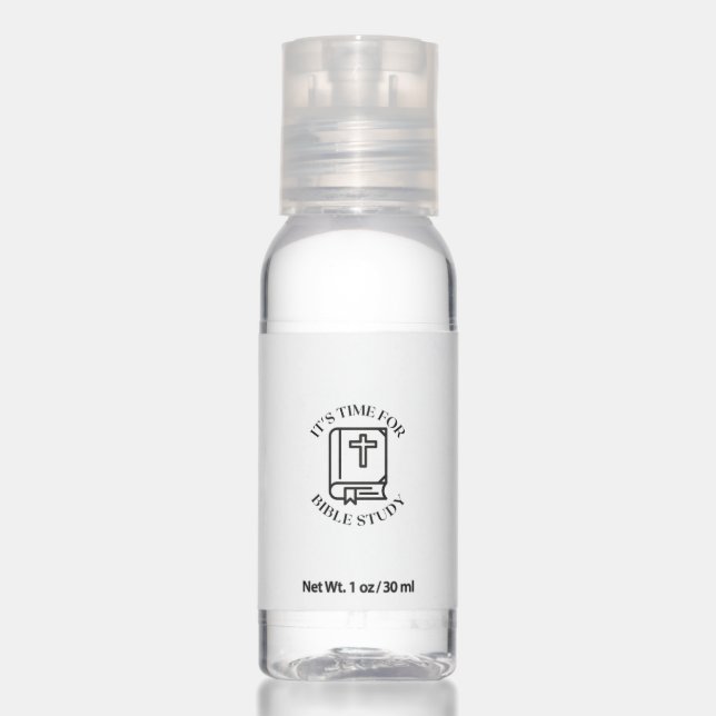 Bible study time Christian quote Hand Sanitizer (Front)