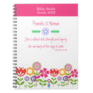 Prayer Journal for Women, Proverbs 31, Bible Journaling, Prayer Notebook,  Bible Study, Christian Journal, Prayer Warrior, STRENGTH & DIGNITY 