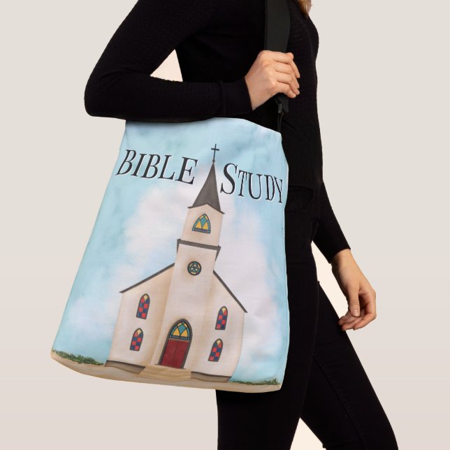 Bible Study Tote Bag (Close Up)