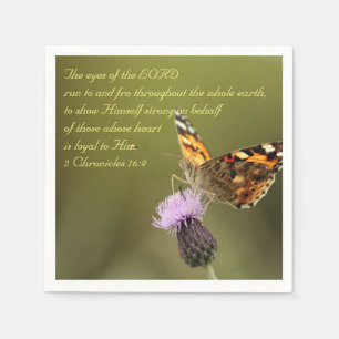 Bible Text 2 Chronicles 16:9 Paper Napkins