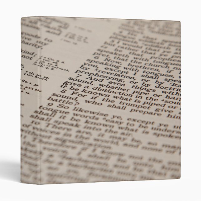 Bible Text 3 Ring Binder (Front/Spine)