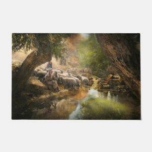 Bible - The Lord is my shepherd - 1910 Doormat