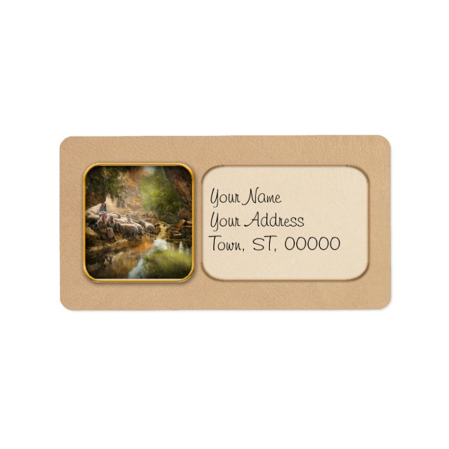 Bible - The Lord is my shepherd - 1910 Label (Front)