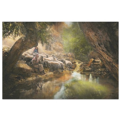 Bible _ The Lord is my shepherd _ 1910 Tissue Paper