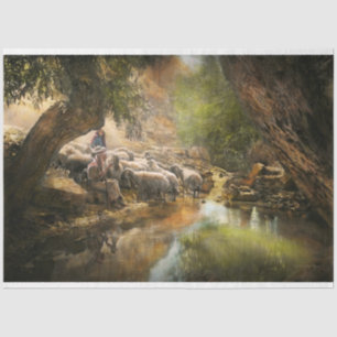 Bible - The Lord is my shepherd - 1910 Tissue Paper