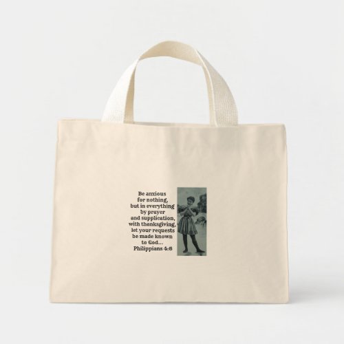 BIBLE TOTE BAG PRAYER PHILIPPIANS 46 VICTORIAN