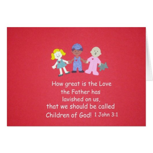 Bible Verse - 1 John 3:1 Cards (Front Horizontal)