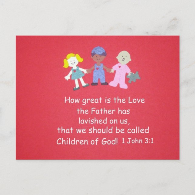 Bible Verse - 1 John 3:1 Postcard (Front)