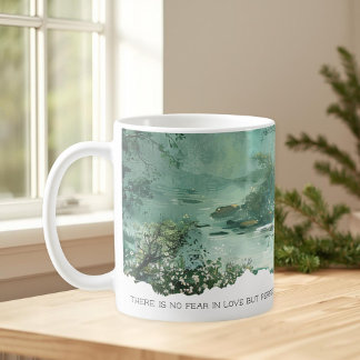 Bible Verse 1 John 4:18 Nature Faith Mug