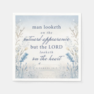 Bible Verse 1 Samuel 16:7 Watercolour Napkins