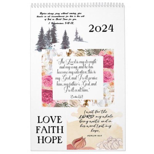 Bible Verse 2024 Calendar