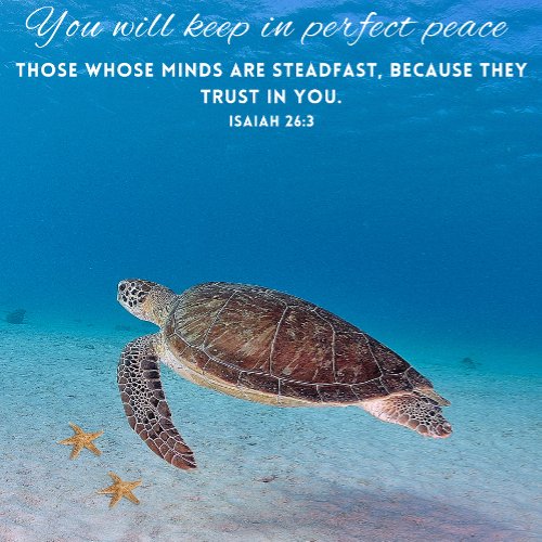 Bible Verse 20x20 Scenic Ocean Motivational Puzzle