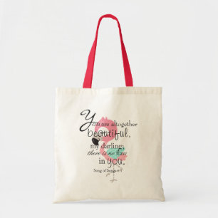 Bible Verse about Beauty Tote Bag