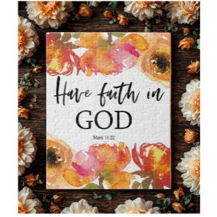 Bible Verse About Faith scripture Jigsaw Puzzle