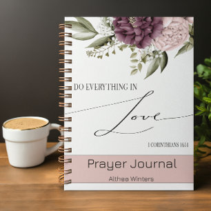 Bible Verse about Love Spiral Prayer Journal