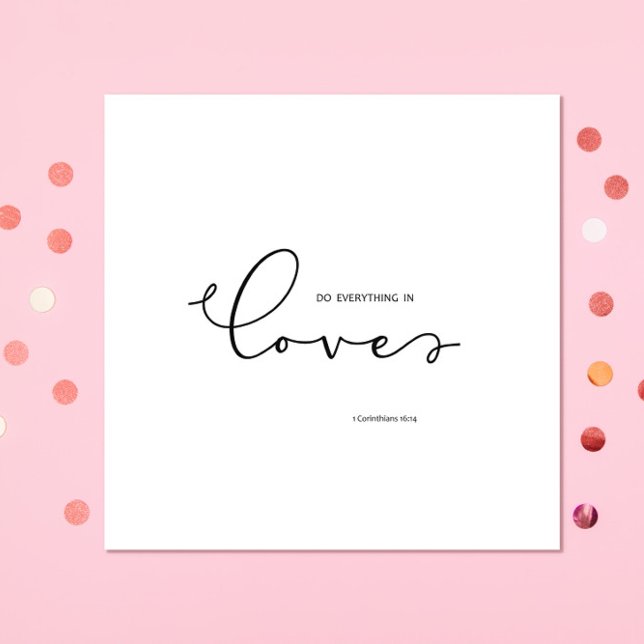 Bible Verse about  Love White Napkins (Creator Uploaded)