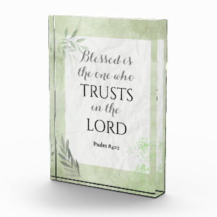 Bible Verse Acrylic Block - Psalm 84:12