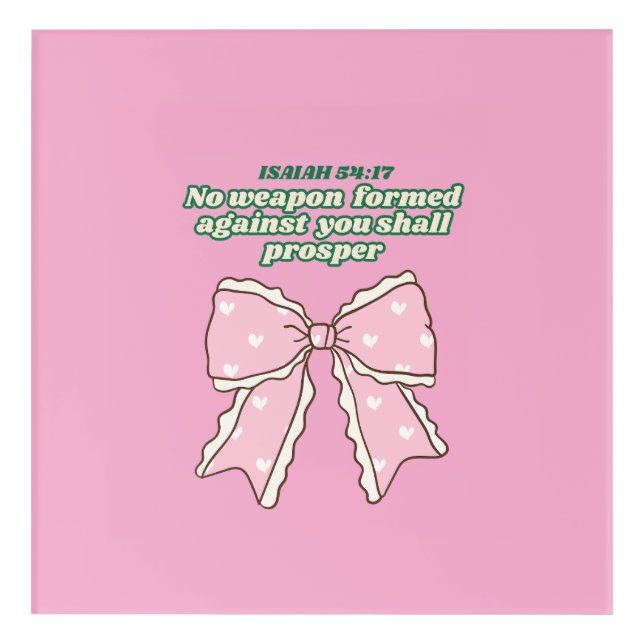 Bible verse acrylic wall art, christian wall art (Front)