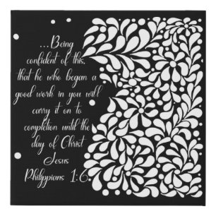Bible verse adult coloring faux canvas print