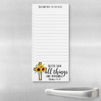 Bible Verse All Things Possible Cross To Do List