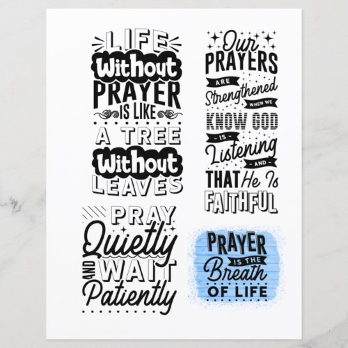 Bible Verse and Quote Card For Scrapbook