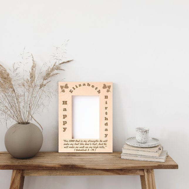 Bible Verse and Simple Vertical Texts For Birthday Engraved Frames (Creator Uploaded)