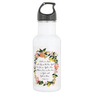 Bible Verse Art - 1 John 4:16 Stainless Steel Water Bottle