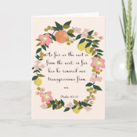 Bible Verse Art - Psalm 103:12