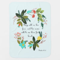 Bible Verse Art - Psalm 103:6 Stroller Blanket