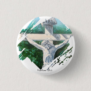 Bible Verse At the Cross Personalize Button