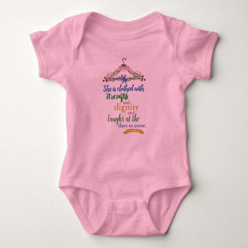 Bible verse baby bodysuit