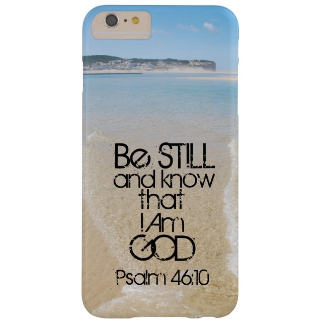 Bible Verse Be Still and Know I Am God iPhone Case (Back)